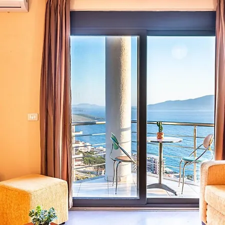 Daire Charm 6, 2br Ap Sea View, Parking Saranda